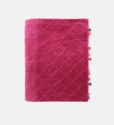 Home Deco and More Cotton Tassels Bed Cover, Multicolor, 130x170-cm, Packshot View