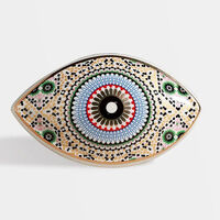 Home Deco and More Eye Arabesque Ceramic Wall Decoration, Packshot View