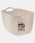 Home Deco and More Handled Deep Rectangular Basket, Packshot View