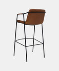 Dan Form Boto Synthetic Leather Bar Chair, Brown, Packshot View