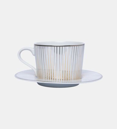 Glint Porcelain Gold Details Tea Cup Saucer Set