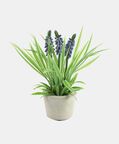 Muscari Faux Flower Pot