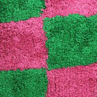 Kersten Checkered Square-shape Cotton Cushion, Packshot View