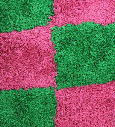 Kersten Checkered Square-shape Cotton Cushion, Packshot View