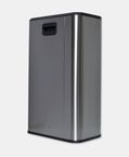 Home Deco and More Soft Close Fingerprint Proof Pedal Bin, Silver, 30-l, Packshot View
