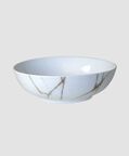 Porcelain Marble Salad Bowl - 24 Cm