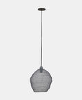Light and Living Nina Wire Hanging Lamp, Grey, 38-cm, Packshot View