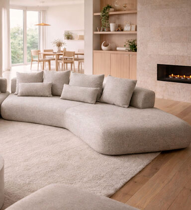 Home Deco and More Fabio Left Hand Facing Sofa, Packshot View