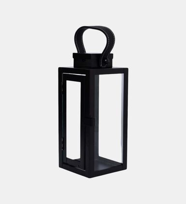 Leatherette Handle Metal Lantern
