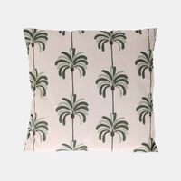 H and S Collection Palm Tree-inspired Print Cushion, Packshot View