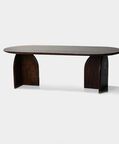 Home Deco and More Pillar Mango Wood Coffee Table, Packshot View