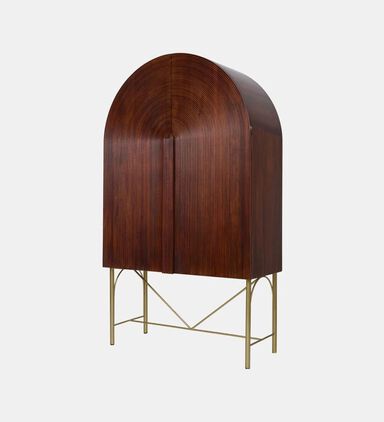 Home Deco and More Pillar Mango Wood Cabinet, Packshot View