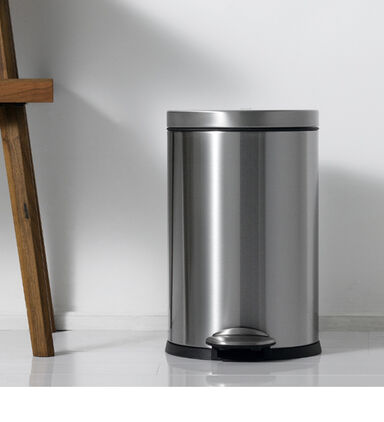 Luna Stainless Steel Pedal Bin 12 Litres