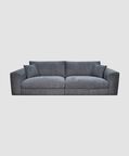 Home Deco and More Shana 4-seater Sofa, Dark-grey, 280x113x90-cm, Packshot View