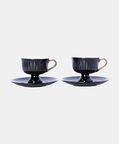 French 6-piece Coffee Cup Saucer Set