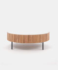 Home Deco and More Acacia Wood Ribbed Coffee Table, Packshot View