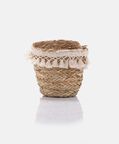 Straw Fringes Baskets 2-piece Set