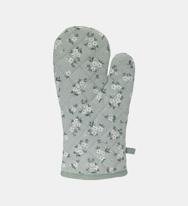 Floral-print Oven Glove