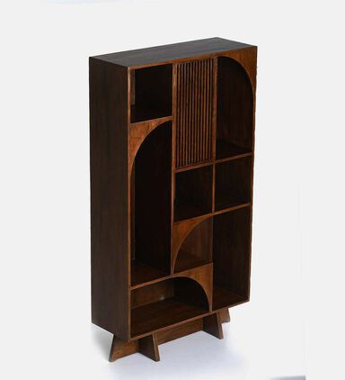 Home Deco and More Pillar Mango Wood Books Rack, Packshot View