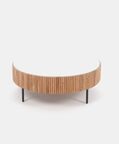 Home Deco and More Acacia Wood Ribbed Coffee Table, Packshot View