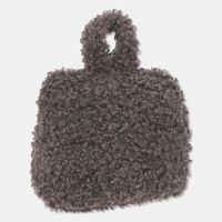 Home Deco and More Teddy-effect Door Stopper, Grey, Packshot View