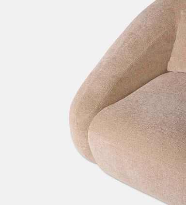 Home Deco and More Lola 1-seater Arm Chair, Beige, Packshot View