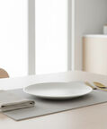 Home Deco and More Gradient Ribbed-edge Round Plate, Packshot View