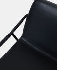 Dan Form Boto Metal Leather Lounge Chair, Black, Packshot View