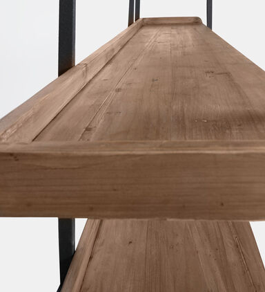 Home Deco and More Brooks Wide Shelf Pine Bookcase, Packshot View