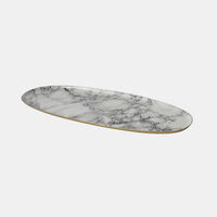 Decostar Marble Oval Plateau Tray, Packshot View