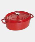 Staub Cocotte Oval Roaster, Red, 29-cm, Packshot View
