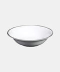 Silver-rimmed Porcelain Salad Bowl - 26 Cm