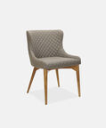 Home Deco and More Coco Quilt Dining Chair, Taupe, 61x55x84-cm, Packshot View