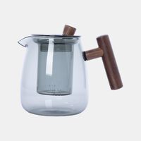 Wooden Handle Tea Pot - 17x11x13.5 Cm