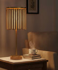 Light and Living Gularo Mango Wood Table Lamp, Packshot View