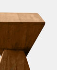 Home Deco and More Oscar Stool Inverted, Dark-brown, 30x30x46-cm, Packshot View