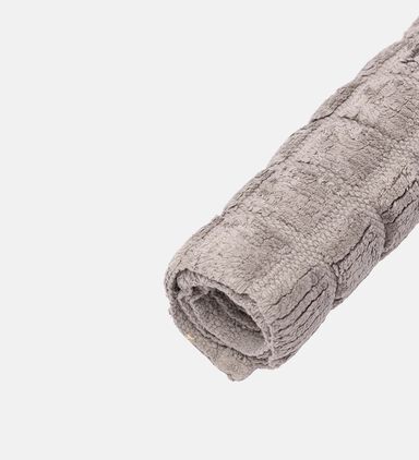 Home Deco and More Dice Cotton Bath Mat, Grey, 60x90-cm, Packshot View