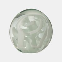 Paperweight Spiral Glass Deco