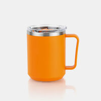 Redcliffs Outdoor Stainless Steel Interior Drinking Mug, Orange, Packshot View