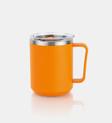 Redcliffs Outdoor Stainless Steel Interior Drinking Mug, Orange, Packshot View