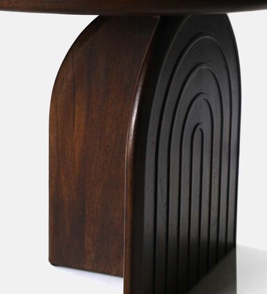 Home Deco and More Pillar Mango Wood Coffee Table, Packshot View