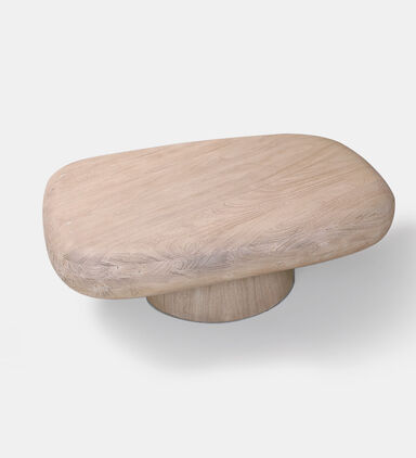 Home Deco and More Pebble Acacia Wood Coffee Table, Packshot View