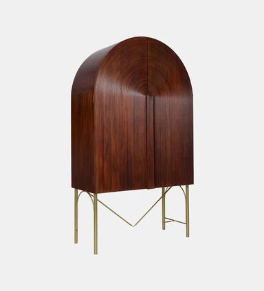 Home Deco and More Pillar Mango Wood Cabinet, Packshot View