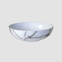 Marble Round Soup Bowl - 18 Cm