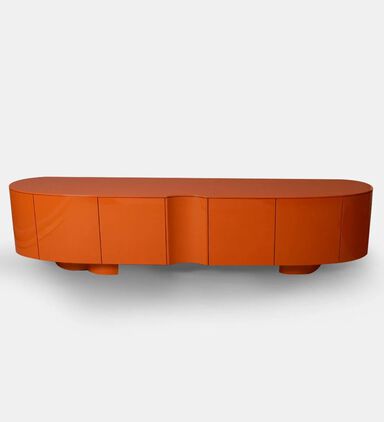 Home Deco and More Tokyo Tv Iron Unit, Orange, 220x50x51-cm, Packshot View