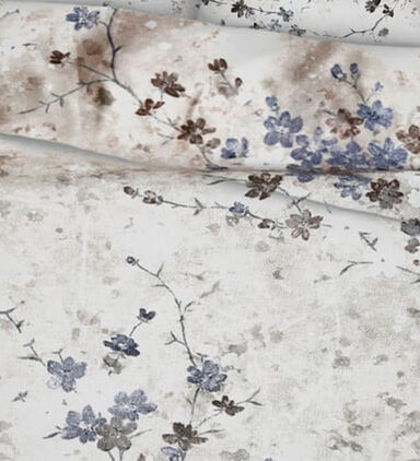 Home Deco and More Luisa Floral Cotton Satin Bed Set, Multicolor, 200x200-cm, Packshot View