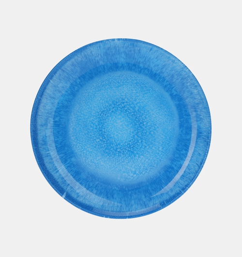 Melamine Two-tone Reactive Glaze Flat Plate