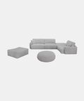 Home Deco and More 2-seater Sofa Set, Grey, Packshot View