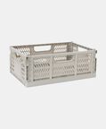 Home Deco and More Rectangular Foldable Basket, Grey, L, Packshot View