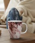 Salt and Pepper Masonry Porcelain Marble Mug, Packshot View
